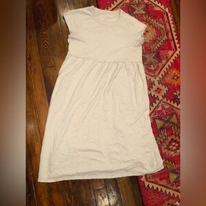 A New Day Cream A-Line Dress with Cap Sleeves